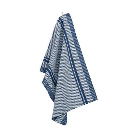 Set 4 prosoape de bucatarie, 50x70 cm "Waffle", Dark Blue - Tiseco