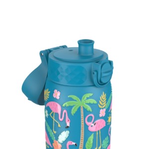 Sticla apa pentru copii, inox, 400ml, Flamingos - Ion8