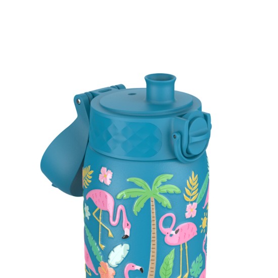 Sticla apa pentru copii, inox, 400ml, Flamingos - Ion8