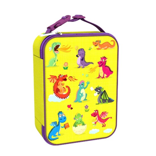 Geanta termoizolanta pentru pranz, 26,5 x 19,5 cm, Dragons - Ion8