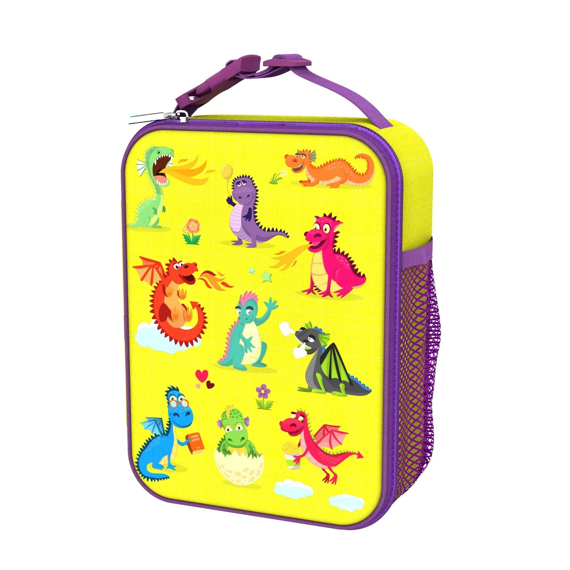 Geanta termoizolanta pentru pranz, 26,5 x 19,5 cm, Dragons - Ion8