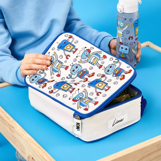 Geanta termoizolanta pentru pranz, 26,5 x 19,5 cm, Robots - Ion8