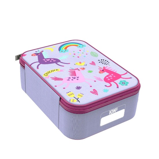 Geanta termoizolanta pentru pranz, 26,5 x 19,5 cm, Unicorns - Ion8