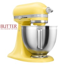 Mixer cu bol 4.7L, Artisan, Model 195, Butter - KitchenAid