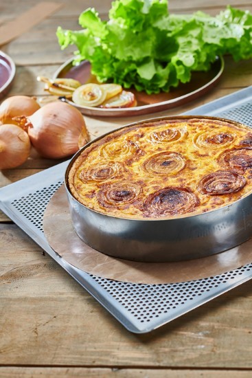 Foaie de copt rotunda antiaderenta, fibra de sticla, 26 cm - de Buyer