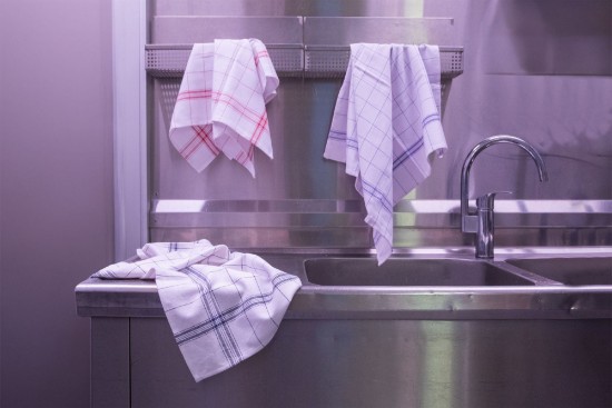 Set 3 prosoape de bucatarie, 68x68 cm "Pro Chef", Red - Tiseco