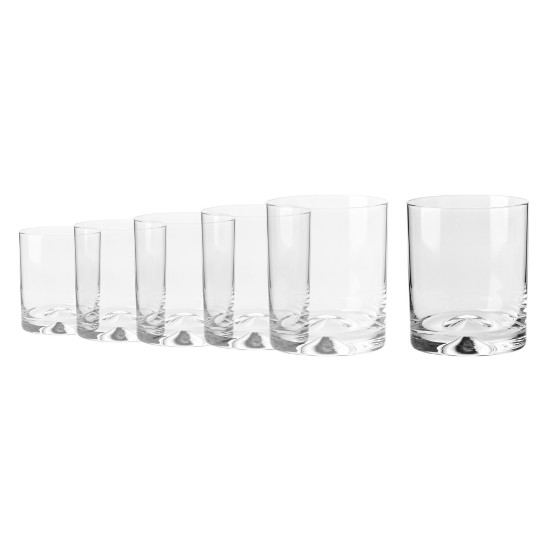 Set 6 pahare whisky, sticla, 260ml, "Mixology" - Krosno