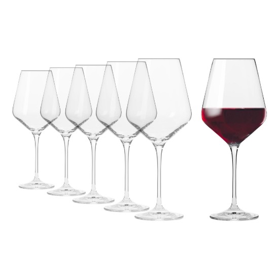 Set 6 pahare vin rosu, sticla cristalina, 490ml, "Avant-Garde" - Krosno