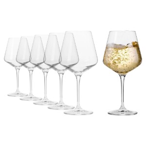 Set 6 pahare vin Chardonnay, sticla cristalina, 560ml, "Avant-Garde" - Krosno