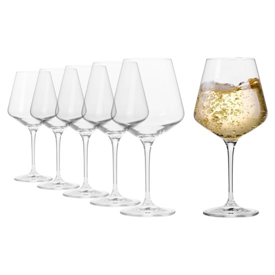 Set 6 pahare vin Chardonnay, sticla cristalina, 560ml, "Avant-Garde" - Krosno