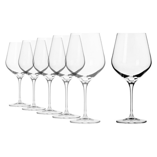 Set 6 pahare vin Burgundy, sticla cristalina, 860ml, "Splendour" - Krosno