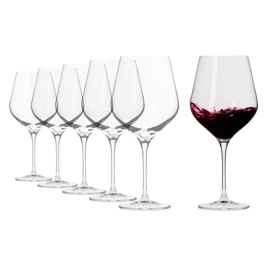 Set 6 pahare vin Burgundy, sticla cristalina, 860ml, "Splendour" - Krosno
