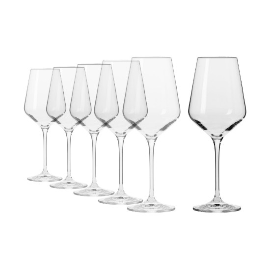 Set 6 pahare vin alb, sticla cristalina, 390ml, "Avant-Garde" - Krosno