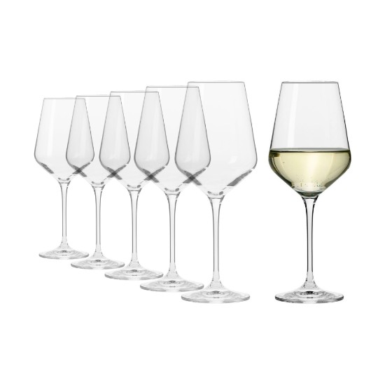 Set 6 pahare vin alb, sticla cristalina, 390ml, "Avant-Garde" - Krosno