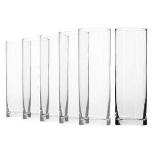 Set 6 pahare suc, sticla, 200ml, "Pure" - Krosno