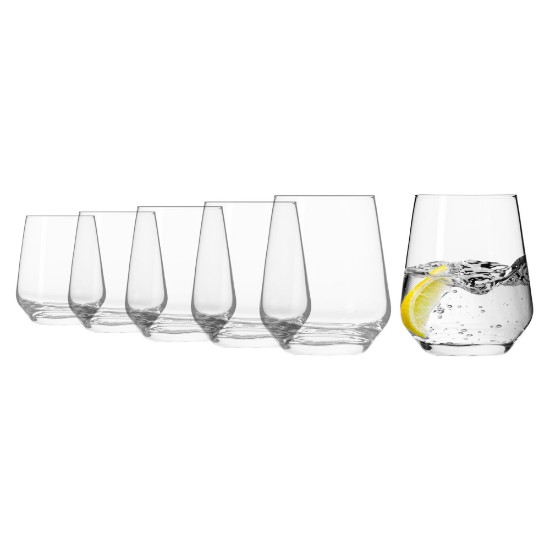 Set 6 pahare soft drinks, sticla, 400ml, "Splendour" - Krosno