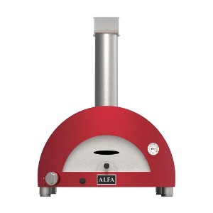 Cuptor pe lemne pentru pizza Moderno 1 Pizze, Rosu - Alfa
