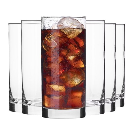 Set 6 pahare long drinks, sticla, 330ml, "Balance" - Krosno