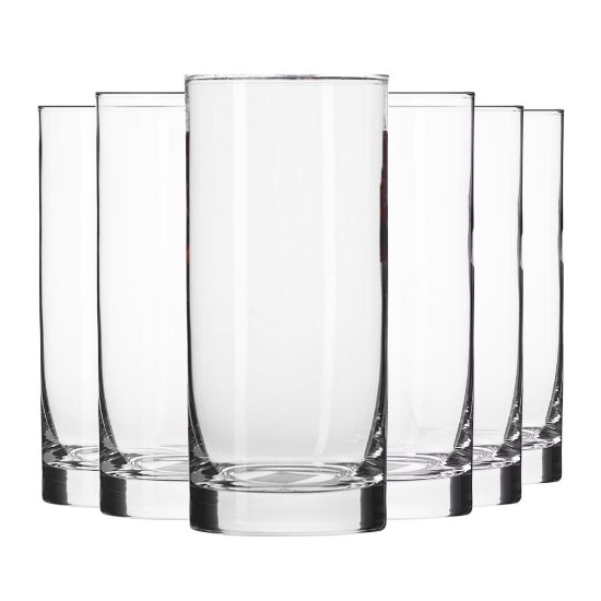 Set 6 pahare long drinks, sticla, 300ml, "Balance" - Krosno