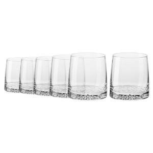 Set 6 pahare whisky, sticla cristalina, 370ml, "Fjord" - Krosno