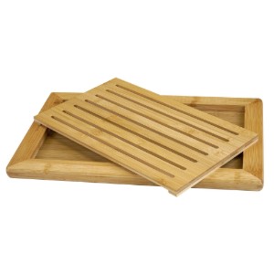 Tocator pentru paine, bambus, 42 x 28 cm, grosime 2 cm - Zokura