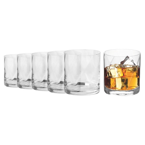 Set 6 pahare whisky, sticla cristalina, 320ml, "Romance" - Krosno