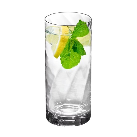 Set 6 pahare long drinks, sticla cristalina, 380ml, "Romance" - Krosno