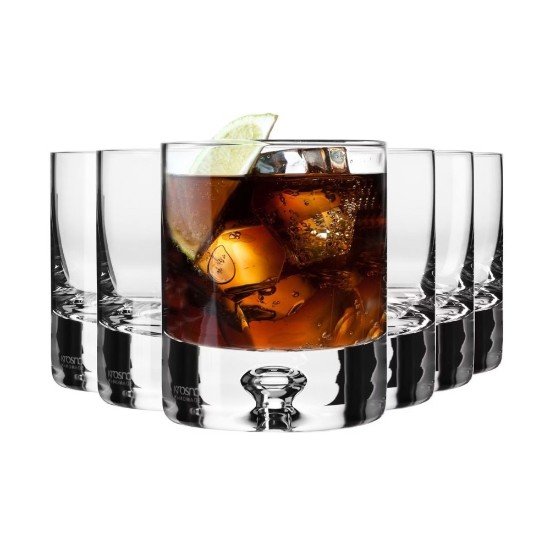 Set 6 pahare whisky, sticla cristalina, 250ml, "Legend" - Krosno