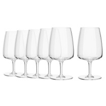 Set 4 pahare apa, sticla cristalina, 330ml, "Modern" - Krosno