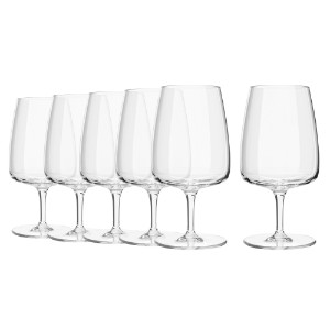 Set 4 pahare apa, sticla cristalina, 330ml, "Modern" - Krosno