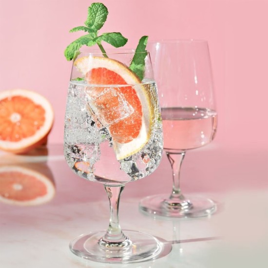 Set 4 pahare apa, sticla cristalina, 380ml, "Modern" - Krosno
