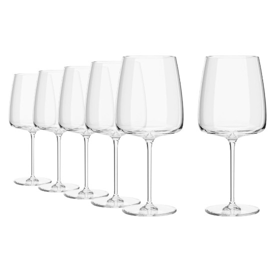 Set 4 pahare vin, sticla cristalina, 650ml, "Modern" - Krosno