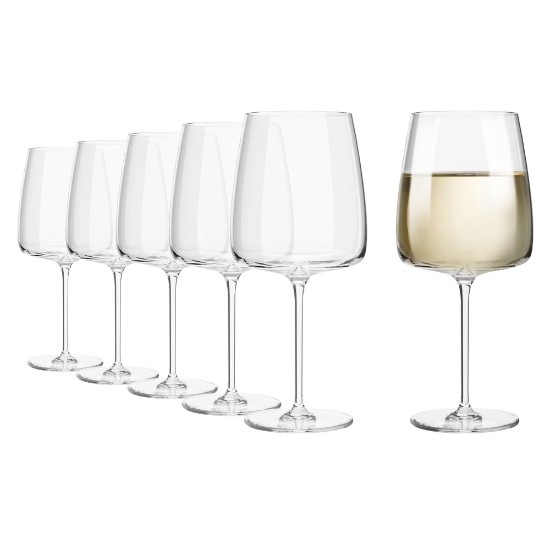 Set 4 pahare vin, sticla cristalina, 650ml, "Modern" - Krosno