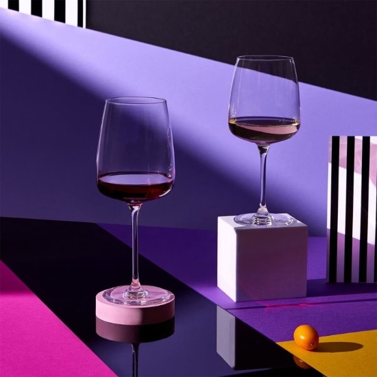 Set 4 pahare vin, sticla cristalina, 650ml, "Modern" - Krosno