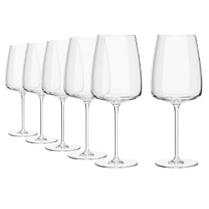Set 4 pahare vin rosu, sticla cristalina, 750ml, "Modern" - Krosno