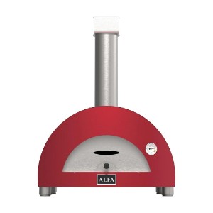 Cuptor pe lemne pentru pizza Moderno 1 Pizze, Rosu - Alfa