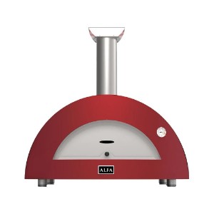 Cuptor pe lemne pentru pizza Moderno 2 Pizze, Rosu - Alfa