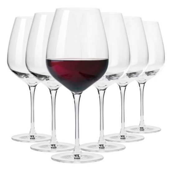 Set 6 pahare vin Pinot Noir, sticla cristalina, 800ml, "Divine" - Krosno