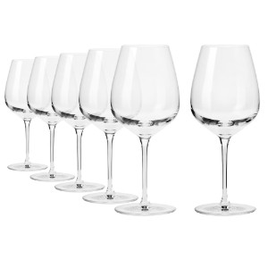 Set 6 pahare vin rosu, sticla cristalina, 670ml, "Divine" - Krosno