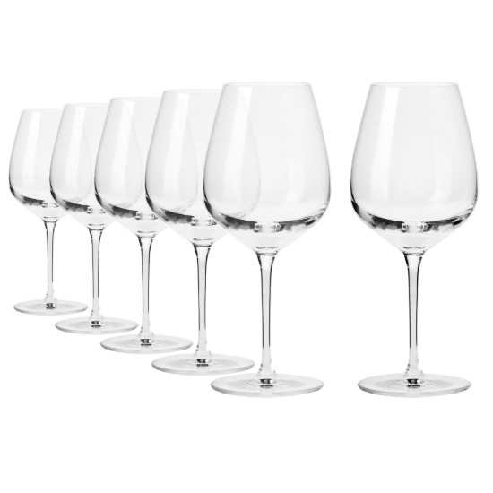 Set 6 pahare vin rosu, sticla cristalina, 680ml, "Divine" - Krosno