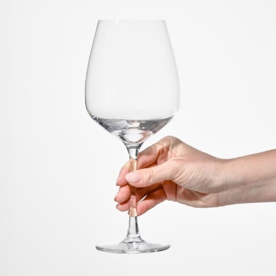 Set 6 pahare vin rosu, sticla cristalina, 680ml, "Divine" - Krosno