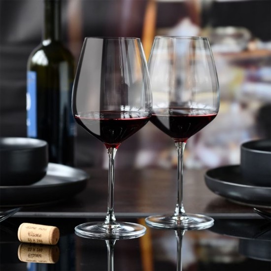 Set 6 pahare vin rosu, sticla cristalina, 670ml, "Divine" - Krosno
