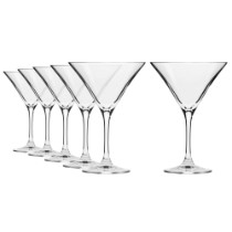 Set 6 pahare Martini, sticla cristalina, 240ml, "Avant-Garde" - Krosno