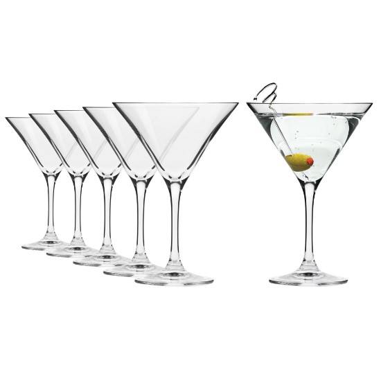 Set 6 pahare Martini, sticla cristalina, 240ml, "Avant-Garde" - Krosno