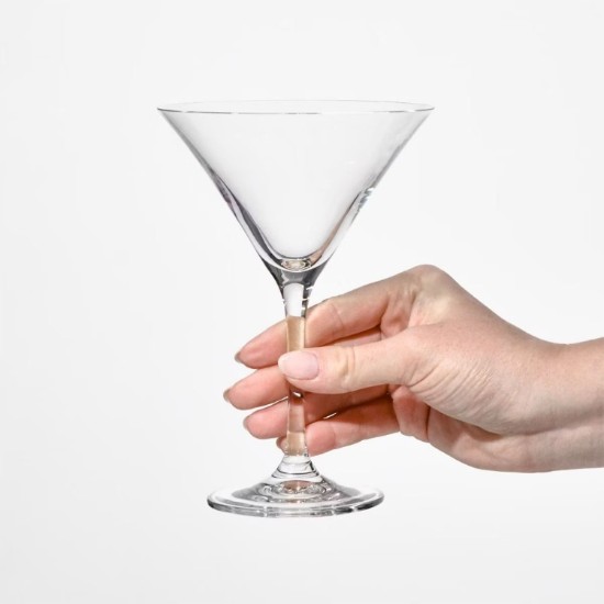 Set 6 pahare Martini, sticla cristalina, 240ml, "Avant-Garde" - Krosno
