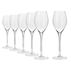 Set 6 pahare Prosecco, sticla cristalina, 300ml, "Harmony" - Krosno