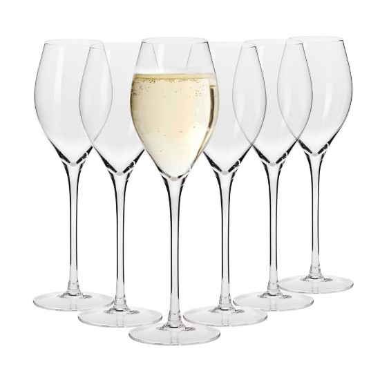 Set 6 pahare Prosecco, sticla cristalina, 300ml, "Harmony" - Krosno
