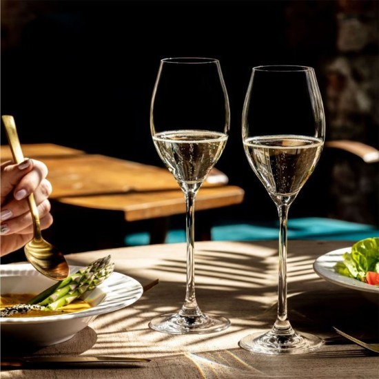 Set 6 pahare Prosecco, sticla cristalina, 300ml, "Harmony" - Krosno