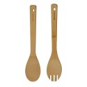 Set 2 linguri servire salata, 30,5 cm, bambus - Zokura