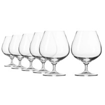 Set 6 pahare coniac, sticla cristalina, 590ml, "Harmony" - Krosno